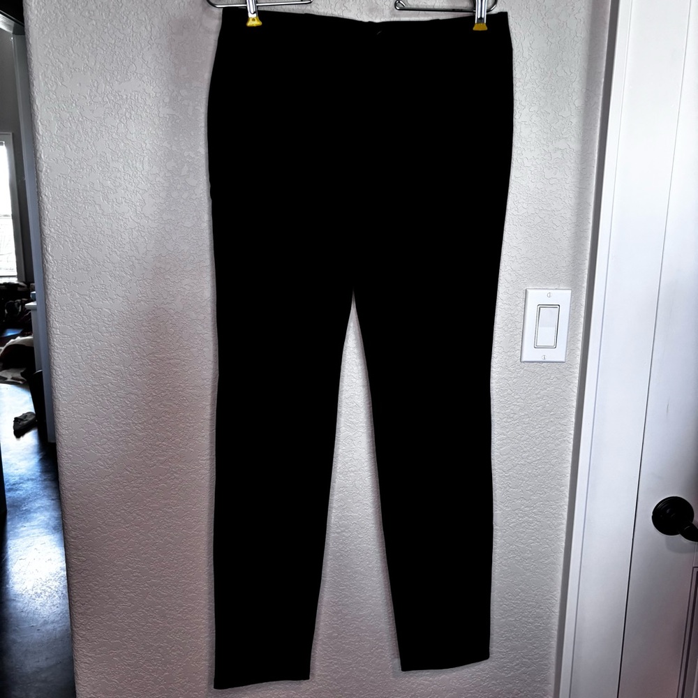 Eileen Fisher Classic Black Pull on  Trousers Flat Front